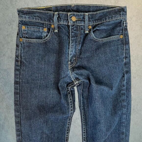 Levis 511 Mens Jeans Blue Slim Straight Stretch Denim Size 28x30 (tag 31) - Picture 3 of 13